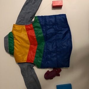 Long sleeve shirt with jacket vest